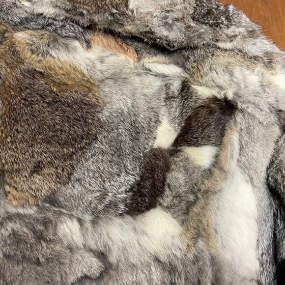 Vintage Crown Colony Furriers Woman’s Genuine China Rabbit Fur Coat Size Small - Picture 7 of 8